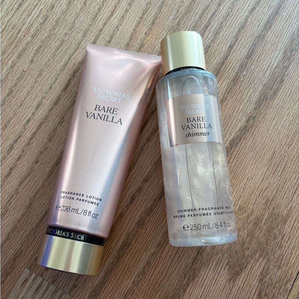 Vanilla body mist and lotion bundle